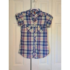 Divided by H&M size 4 women's button down plaid shirts