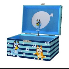 Mini Treasures Bluey Jewelry Box for Girls - Musical Jewelry Box with Spinnin...