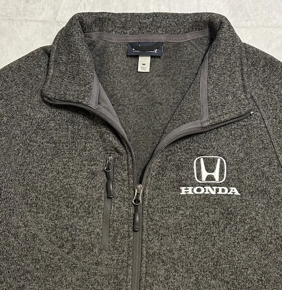 Honda Cars Motor Full Zip Fleece Jacket Coat Men’s M Employee - product detail image 2