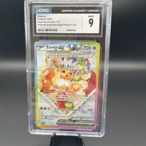 Pokemon Eevee Ex #174 Promo CGC 9 Prismatic Evolution Super Premium Collection