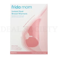 Frida Mom Reusable Instant Heat Breast Warmers Includes 4 Heat Packs