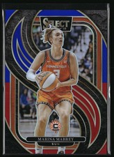 2025 Panini Select WNBA #137 Marina Mabrey Red and Blue Prizms #/399