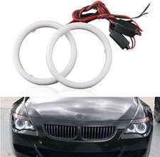 1 Pair White 100MM Car Led Cotton Lights Angel Eyes Halo Rings COB Size: 100MM