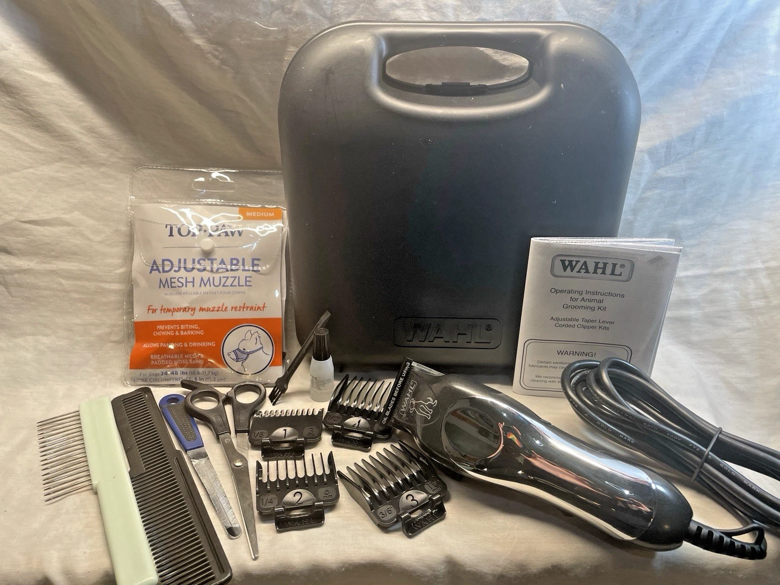 Wahl pet pro dog grooming kit with muzzle