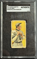 1914 T213-2 Coupon Cigarettes JOE TINKER Bat On Shoulder SGC AUTHENTIC HOF