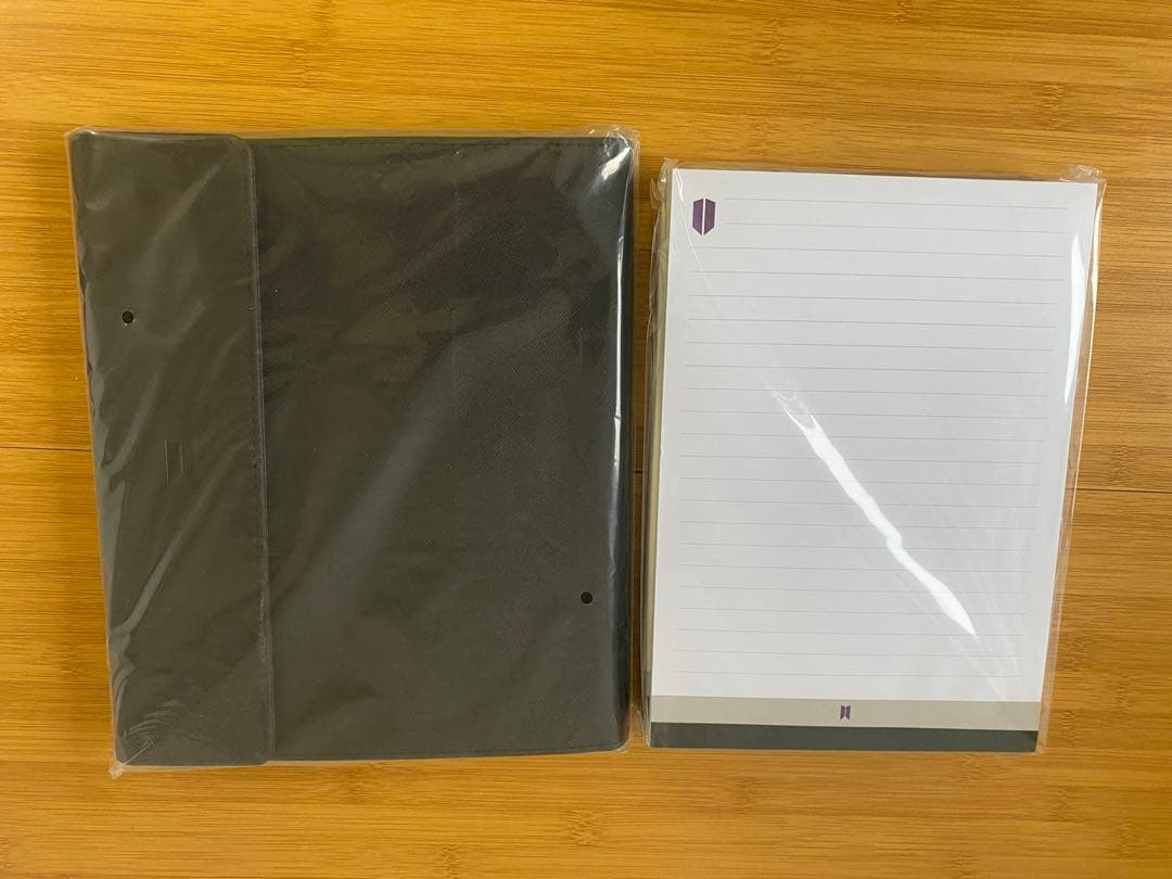BTS Artist Made Collection SUGA Yoongi Black Note & Cover Set Near