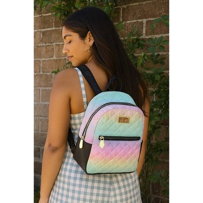 Luv Betsey by Betsey Johnson Rainbow Quilted Backpack Purse  display picture 3