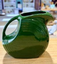 Vintage Homer Laughlin Fiestaware FIESTA FOREST GREEN 2 Quart Disk Water Pitcher