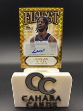 2024-25 Topps Finest Leonard Miller /50 Gold Geometric Finest Autographs #FA-LM