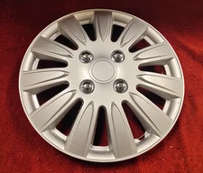 Amazon / Oxgord / KT: 14" Silver, Replacement Hubcap, #KT1011