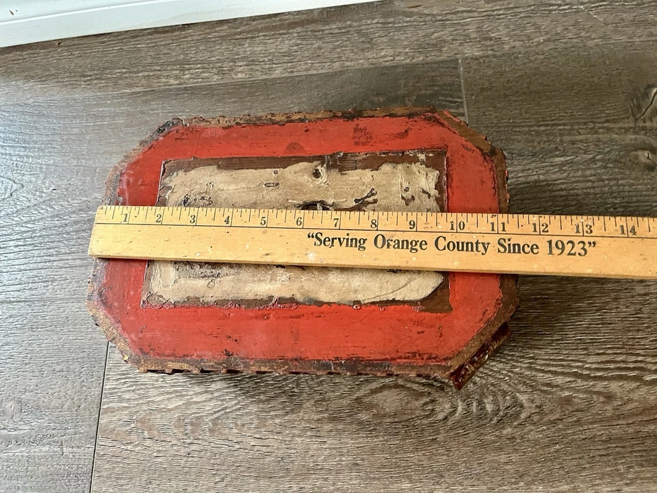 Handcrafted Wooden Pedestal/Stool with Floral Design - Image 2 of 4