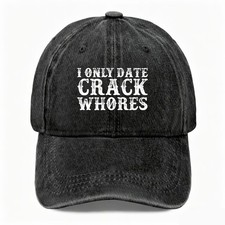 Funny Washed Baseball Cap, Bold Dating Humor Graphic, Unisex Casual Dad Hat