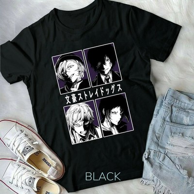 Dazai Shirt,Bungou Stray Dogs,Anime, Gift,Anime T-Shirt Black
