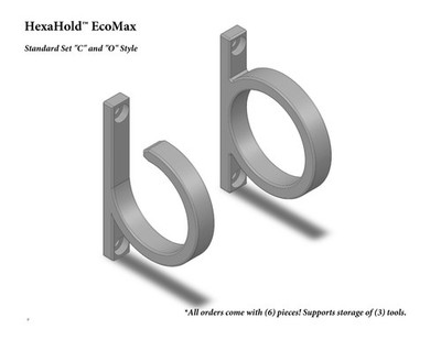 HexaHold  EcoMax Utility Hanger | Maximum Strength per Inch Smarter Use of Space