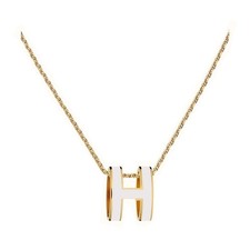 Yuangu Classic Letter Design 18K Gold Plated Womens Necklace Colorful Color O...