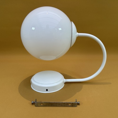 Lámpara de Pared Vintage Ikea Vidrio Blanco Globo Bola Scounce Estilo MCM