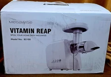 Megawise Vitamin Slow Juicer Cold Press Extractor Model No. B5100 2 Speeds NEW