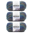 Wavelength Violet Turquoise Yarn 3 PCS 5oz #5 Bulky 223 Yards Knitting