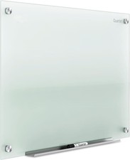 Quartet Whiteboard, Glass Dry Erase Board, Non-Magnetic, 36"W x 24"H, Infinity