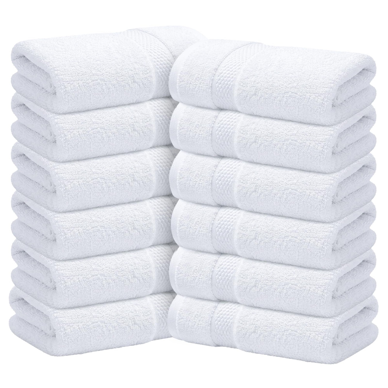 Infinitee Xclusives 12 Pack 100% Cotton Face Cloths Wash Cloths 30x30 cm Ultra