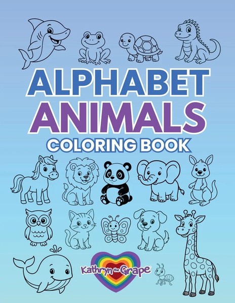 Kathryn The Grape | Alphabet Animals Coloring Book | Taschenbuch | Englisch-image