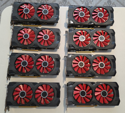 AMD Radeon RX 570 RX 580 - Nvidia Geforce GTX 1070 - 12x GPU Graphics Card Lot