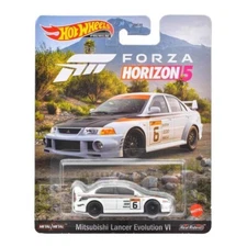 Hot Wheels 2022 Premium Forza Horizon Mitsubishi Lancer Evolution VI White HCP11