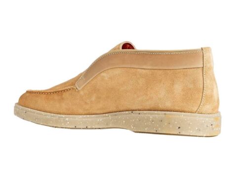 Santoni Men's Italy Boneless Sleep On Camel Suede Shoes Boot Size EU 11 US 12 - Picture 4 of 11