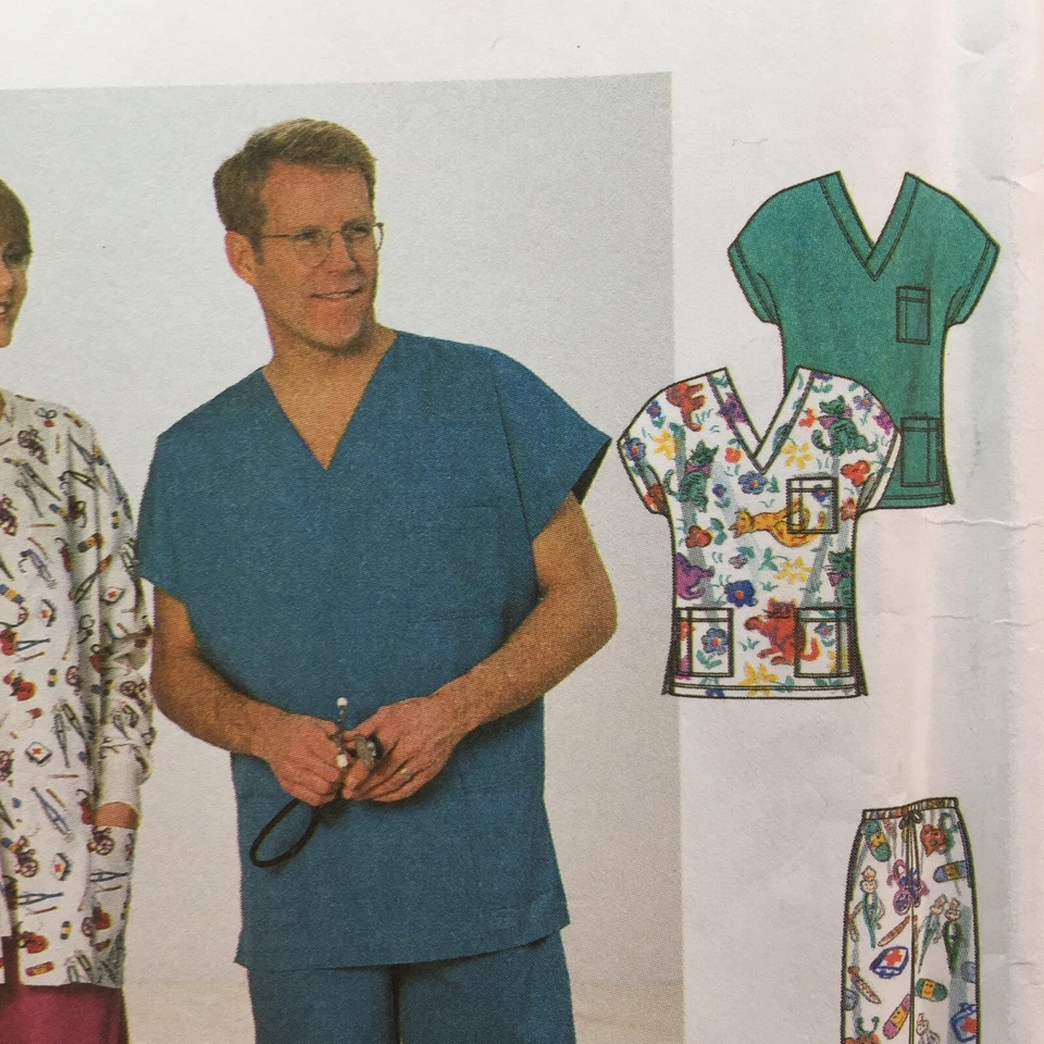 Simplicity 8088 V Scrubs Nurse Doctor Medic Hospital Uniform New Uncut Pattern - Image 4 of 4