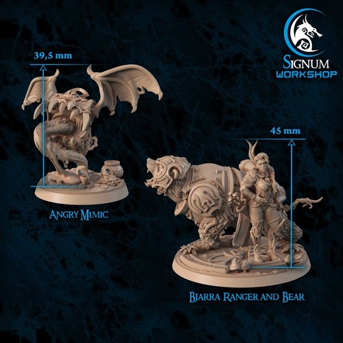Miniature D&D/wargames Signum Workshop Gennaio 2024 resina dettagliata 3d print - Imagen 5 de 20