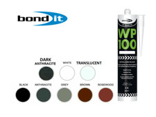 WP100 Silicone Sealant Rapid Cure Mastic External Door & Windows Frames 300ml