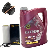 MotoröL Set 5W-40 5 Liter + ÖLfilter Sh 4041 L + Schraube FüR Audi A4 A6 A8 2.4