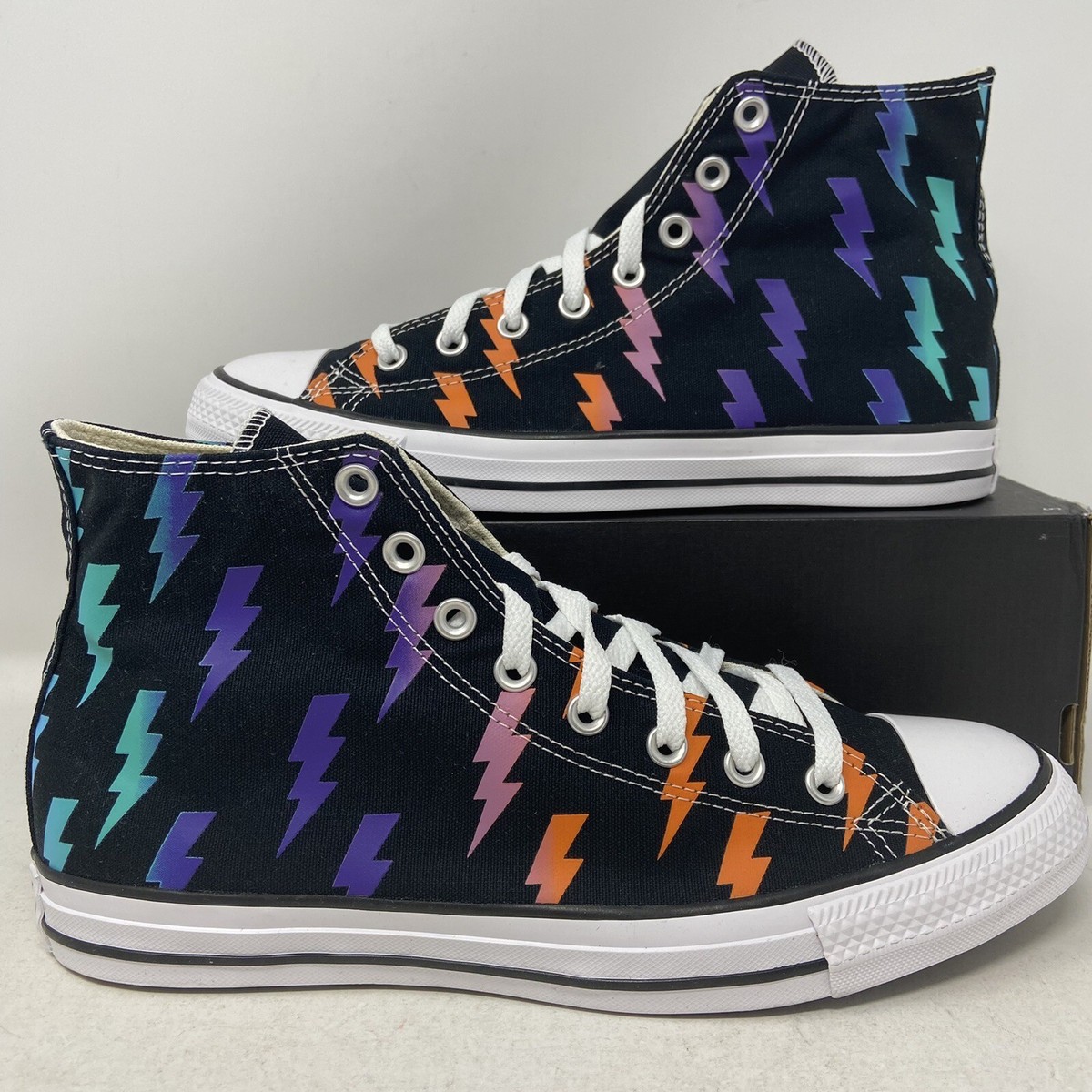 Converse Chuck Taylor All Star Hi Black Multi Color Converse Chuck Taylor All Star Hi Black Multi Color