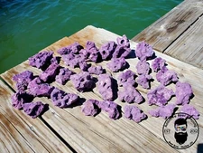 ARK Rubble Frag Mount Size Purple Dry Reef Rock (1″ to 4″) PICK WEIGHT