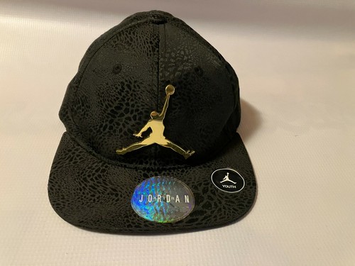 BRAND NEW Nike Jordan Black Gold Logo 