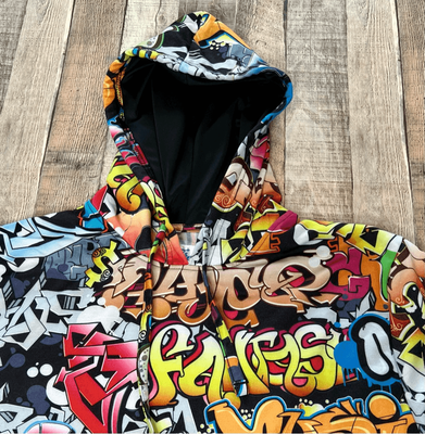 NWOT Fresh Prints of Bel-Air Hoodie Sweatshirt Graffiti Art Tags Street Art  LARG | eBay