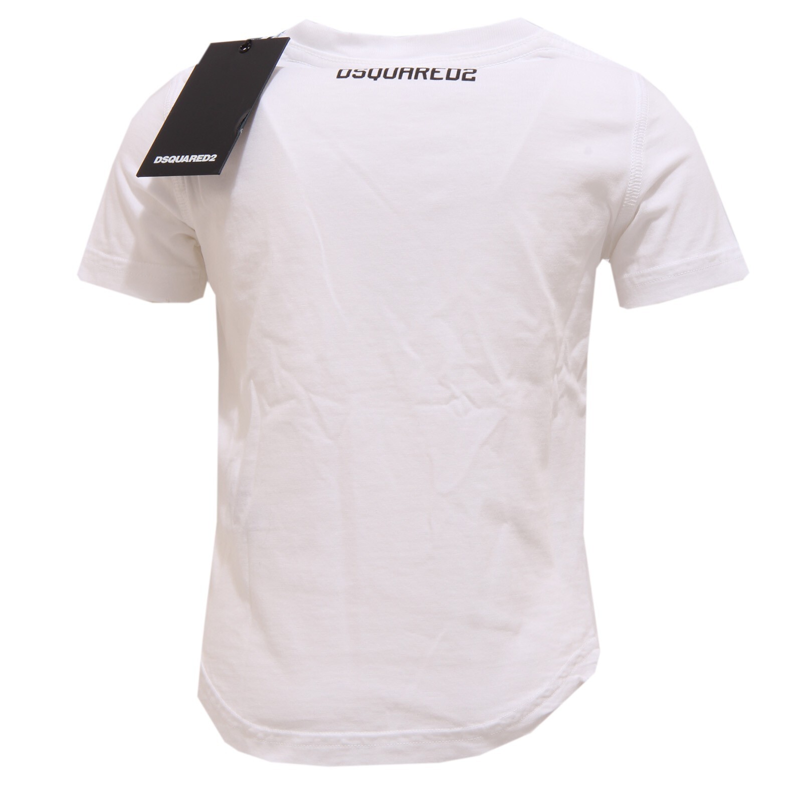 3276U maglia bimbo DSQUARED2 vintage effect white t-shirt kid boy image 2