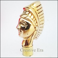 Handmade Designer Head Only Handle without Wooden Walking Cane Stick is Not