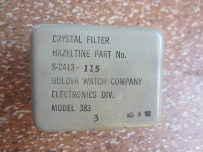 Crystal Filter Hazeltine Bulova Watch Hochwertiges Quarz Filter S-2413 115  383