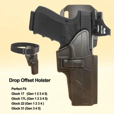 Drop Offset G17 G22 Holster Fit Glock 17 17L 22 31 Gen 1-5 G17 G22 G31 Holster