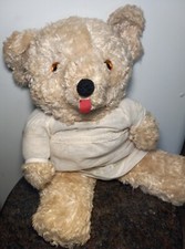 Antique/Vintage 25" Stuffed Plush White Teddy Bear Stuffed Animal Brand Unknown