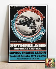 Lynyrd Skynyrd Cardiff Capitol Theatre Repro Concert Tour Live Poster - 36"x24"