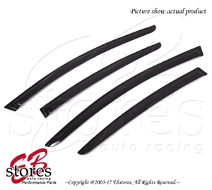 For-Volvo-S60-2011-2015-Outside-Mounted-Dark-Smoke-JDM-Window-Visors-4pcs