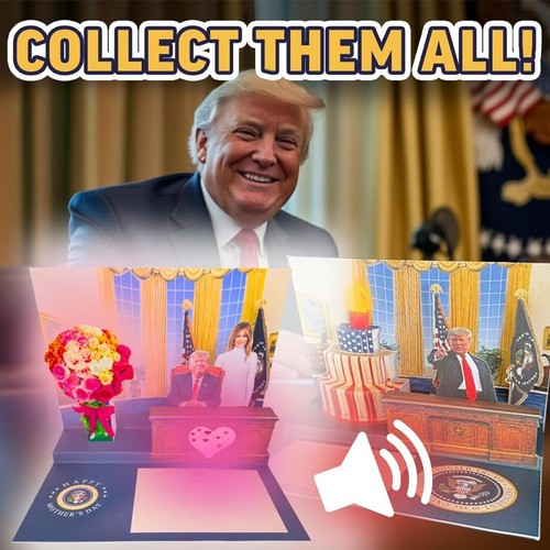 Donald Pop Up Mother's Day Card with Light and Sound - Presidential Message to M - Picture 4 of 5