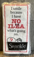 Swankie Hankie I Smile Because I Have No Idea What’s Going On Tissues 1 Pack