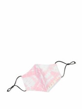 Victoria Secret Reusable Face Mask Pink White Tye Dye Adjustable Strap
