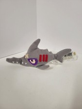 Vintage 1997 Meanies Series 1 Sledge The Hammered Head Shark Plush With Tags