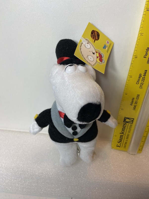 Nanco - Family Guy - Brian in Top Hat andTuxedo Plush STUFFED Toy New w/Tag