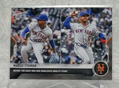 2021 TOPPS NOW #97 MARCUS STROMAN -  BEHIND THE BACK WEB GEM HIGHLIGHTS WIN