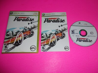 Free Ship! Burnout Paradise Xbox 360 Complete in Box with Manual